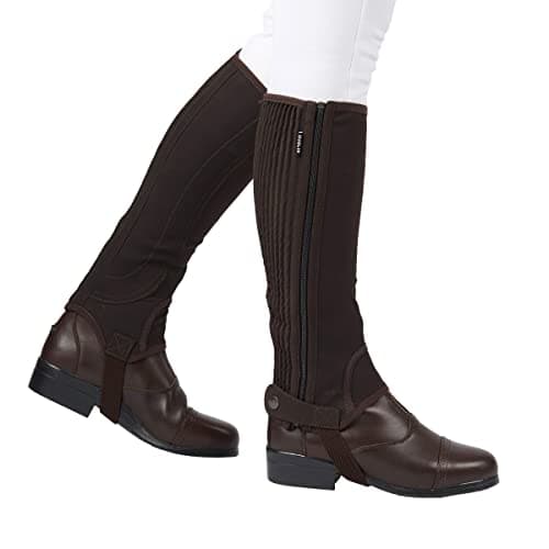 Image of Dublin Easy-Care Half Chaps II, Brown, Childs Small