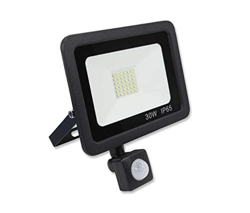 Image of LOWENERGIE LED FloodLight Waterproof IP65 (Black, 30w PIR)