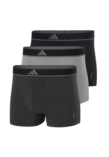 Image of adidas Men's Men's Underwear Boxer Shorts Pack of 3 - Trunks (3 Pack) - Active Micro Flex Eco Underwear, 907 Assorted 2, XL