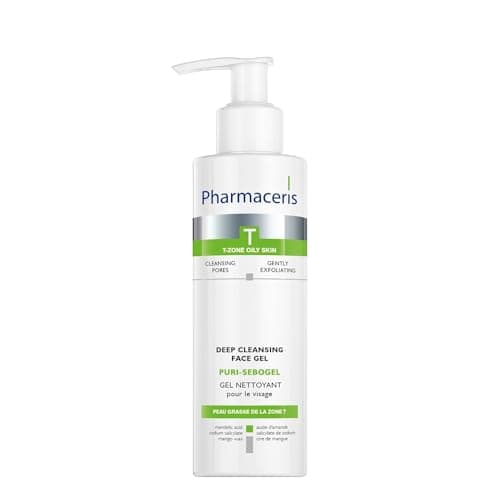 Image of Pharmaceris T Puri-Sebogel, Antibacterial Face Wash Gel, Deep Cleansing Gel for Acne Skin, Unclogs Pores, Mild Cleansing Ingredients - 190 ml