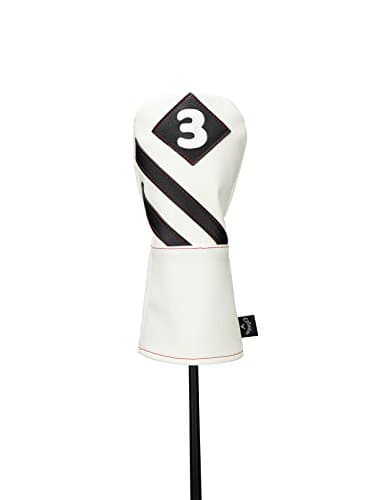 Image of Callaway Golf Vintage Fairway Headcover Head Cover 2017 Vintage #3 Fairway Wood White/Black