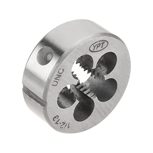 Image of Utoolmart 1/2"-13 UNC Round Die, Machine Thread Right Hand Threading Die, Alloy Steel