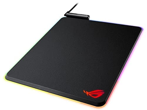 Image of ASUS ROG Balteus Vertical Gaming Mouse Pad with Hard Micro-Textured Gaming Surface, USB pass-through, Aura Sync RGB Lighting and Non-Slip Base (12.6” X 14.6”)