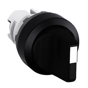 Image of ABB M2SS2-10B Selector Switch Operator, 22 mm, Maintained, Black, 2 Positions