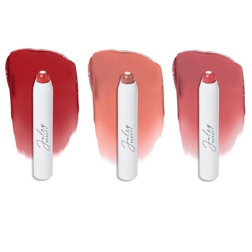 Image of Julep It's Balm: Tinted Lip Balm + Buildable Lip Color Trio - Cherry Wood, Cashmere Nude, Dusty Orchid Shimmer - Natural Gloss Finish - Hydrating Vitamin E Core - Vegan