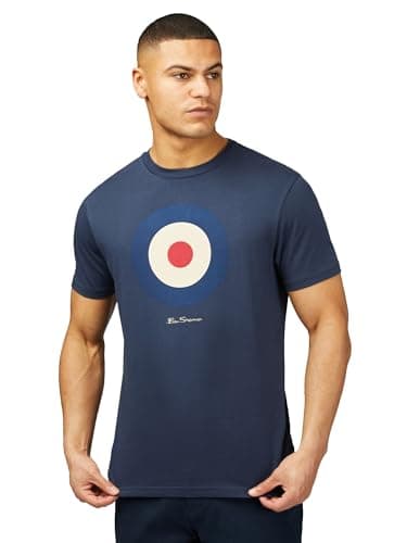 Image of Ben Sherman Mens Signature Target T-Shirt - Short Sleeved (Dark Navy) S