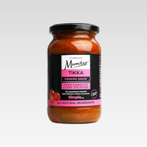 Image of Mumtaz TIKKA Indian Curry Cooking Sauce - Restaurant Quality at Home - Medium Spiced - 350g Jar Serves 4-5 - All Natural Ingredients- Gluten Free- Vegetarian Friendly (350g (Pack of 1), Tikka)