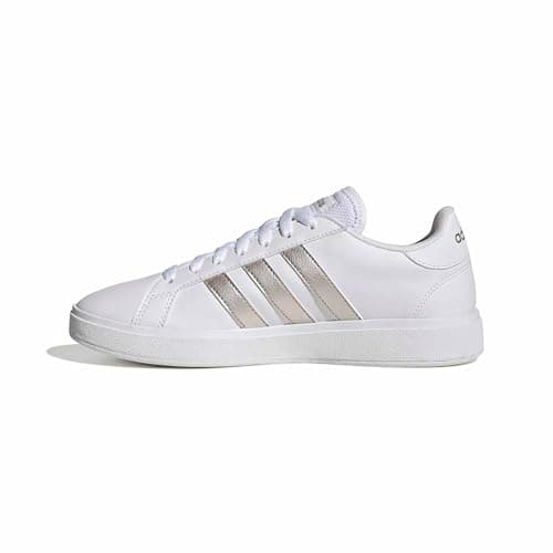 Image of adidas Women's Grand Court TD Lifestyle Court Casual Shoes, Cloud White/Platinum/Cloud White, 3.5 UK