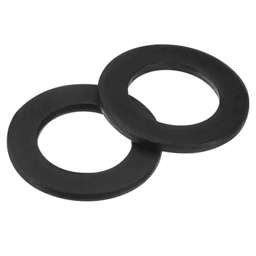 Image of sourcing map 10Pcs M22 Flat Washer, Carbon Steel 22mm ID x 40mm OD x 3mm Thick for Bolt Screw, Factories Repair, Kitchens, Shops, and Outdoor Construction