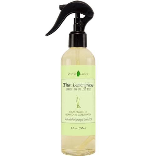 Image of Thai Lemongrass Linen and Room Spray, Natural Air Fresheners Made with Pure Lemongrass Essential Oil, Bathroom Air Freshener, Relaxing Pillow Spray Home Fragrance