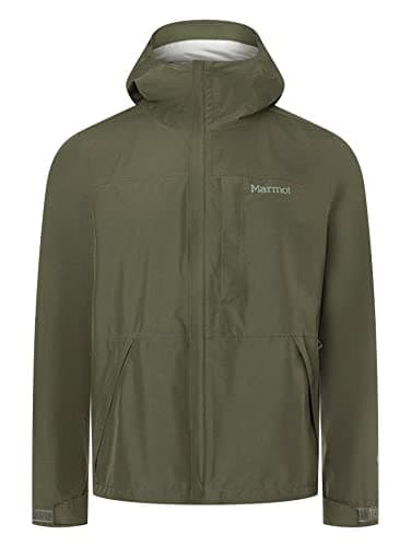 Image of Marmot Men's Waterproof Gore-Tex Jacket, Lightweight Rain Jacket, Windproof Raincoat, Breathable Windbreaker, Ideal for Running and Hiking, Nori, XL