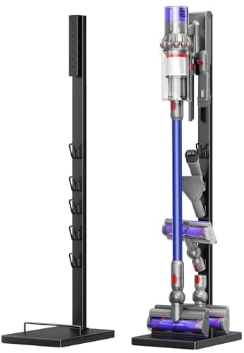 Image of pickpiff Vacuum Cleaner Stand for Dyson, Compatible with V15, V12, V11, V10, V8, V7, V6, G5 – Freestanding Holder with Accessory Storage – Space-Saving & Easy to Install