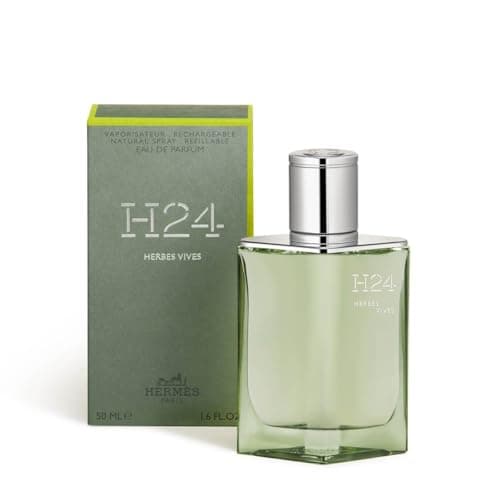 Image of Hermes H24 Herbes Vives Eau de Parfum, Rechargeable, Spray for Men, 40 g