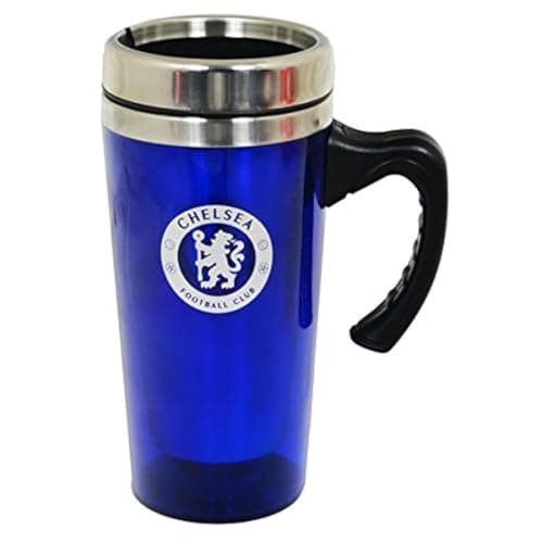 Image of Chelsea FC Football Aluminium Travel Journey Mugs with Handle