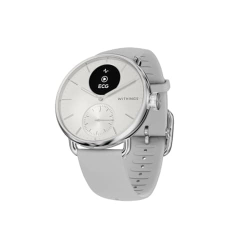 Image of Withings ScanWatch 2, Heart Health Hybrid Smartwatch for Men & Women - ECG, SPO2, Temperature Monitoring, Sleep, Respiratory Health, Cycle Monitoring, 35 day Battery Life, iOS & Android