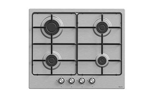 Image of Ferre EL001-60cm Built-in Gas Hob - 4 Burners - Stainless Steel Body-