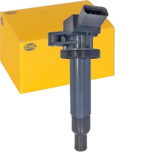 Image of HELLA 5DA 358 000-421 Ignition Coil - 12V - 4-pin connector - Flush-Fitting Pencil Ignition Coils - Bolted