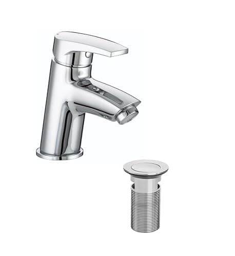 Image of Bristan OR BAS C Orta Basin Mixer with Clicker Waste - Chrome Plated