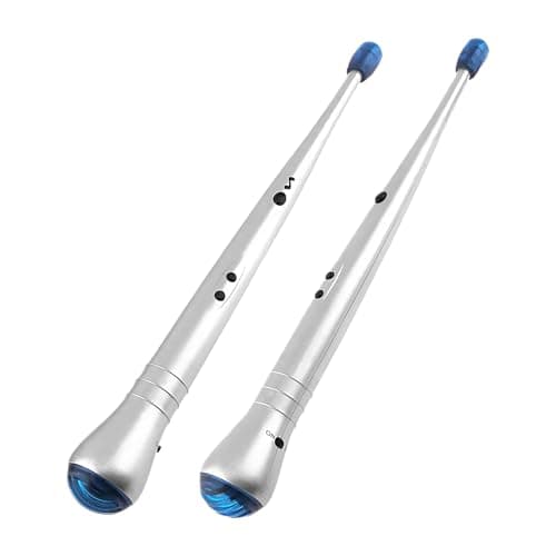 Image of Air Drum Rock Sticks - 1 Pair Electronic Drum Sticks, Digital Beat Drum Tool, Electronic Lock Beat Drum Sticks with Sound | Great for Kids, Music Practice, Rhythm Training, Fun Interactive Air