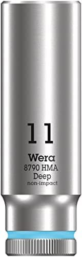 Image of Wera 05004508001 8790 HMA Deep Socket, Cyan, 11.0 mm