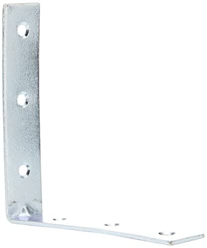 Image of Merriway® BH00158 (10 Pcs) Bright Zinc Plated Corner Braces Brackets Plates, 100 mm (4 Inch) - Pack of 10 Pieces