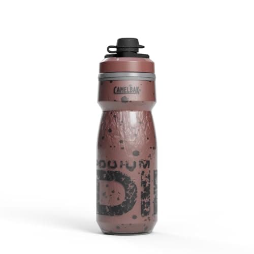 Image of Camelbak Podium Dirt Series Chill 620ml – bike bottle – insulated double wall – self-sealing cap – high flow – BPA-free – Stone, size: OS