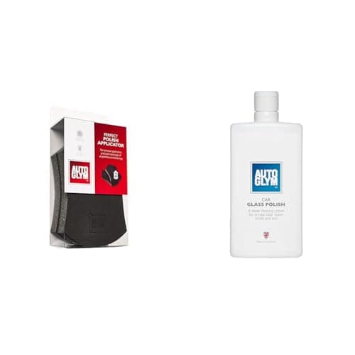 Image of Autoglym Perfect Polish Applicator - Specially Designed Car Polish Applicator Pads & Car Glass Polish, 500ml - Windscreen and Car Window Cleaner, Deep Cleaning Cream for Crystal Clear Vision