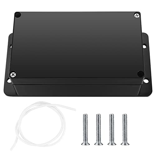 Image of Electronic Connection Box, Waterproof IP65 Junction Box, Surface-Mounted Distribution Box, Mounting Case, Electronic Project Enclosure, Plastic Housing (black with fixed ears, 158x90x60mm)