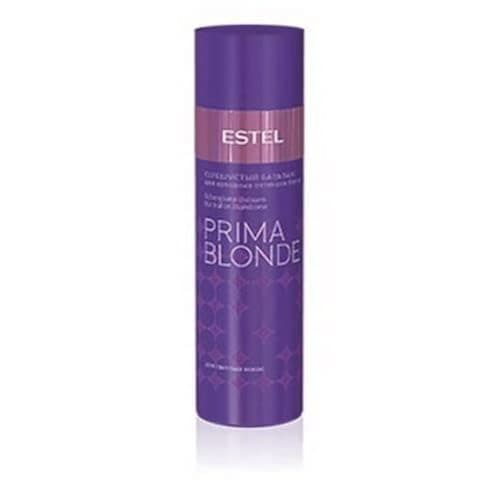 Image of Estel Prima Blonde Silver Balm for Cool Blonde Tones 200 ml Silver Balm that gently nourishes the hair, gives it the desired cold shade