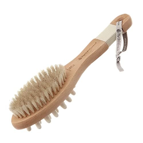 Image of Hydrea London Combination Massage Brush with Wooden Nodules & Natural Bristles