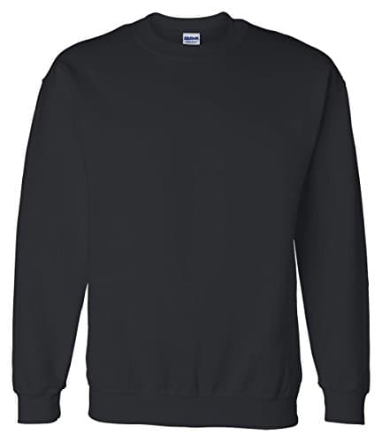 Image of GILDAN Men's 50/50 Adult Crewneck Sweatshirt, Black, 5XL UK