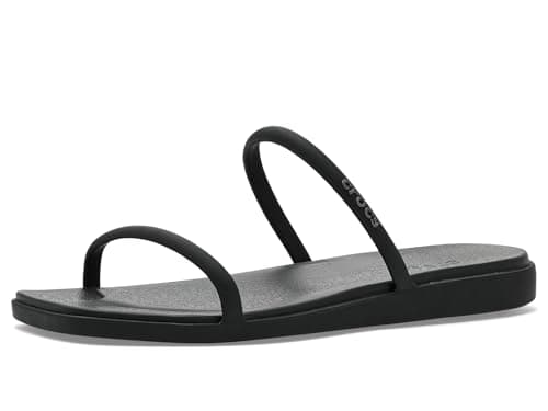 Image of Crocs Women, Miami Two Strap Sandal, Black, 4 UK Women