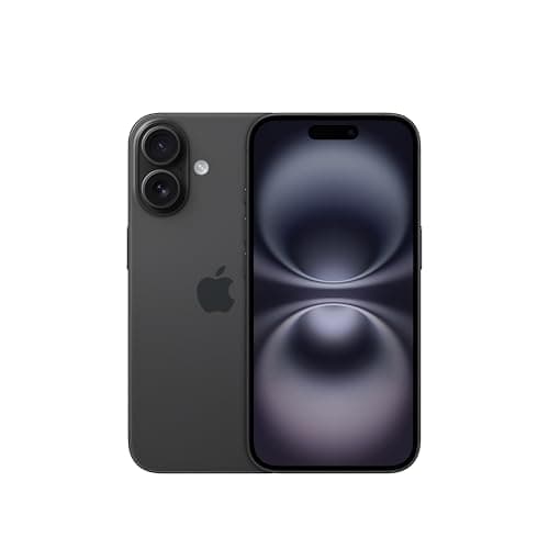Image of Apple iPhone 16 128 GB: 5G Mobile phone with Apple Intelligence, Camera Control, A18 Chip and a Big Boost in Battery Life. Works with AirPods; Black