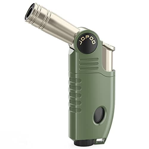 Image of JOPOO Jet Flame Lighter Gas Butane Refillable, BBQ Outdoor Camping Torch Lighter Windproof (Sold Without Gas)