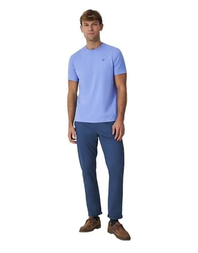 Image of Crew Clothing Mens Crew Neck T-Shirt 'Classic Tee' - Short Sleeved (Heritage Sky) M