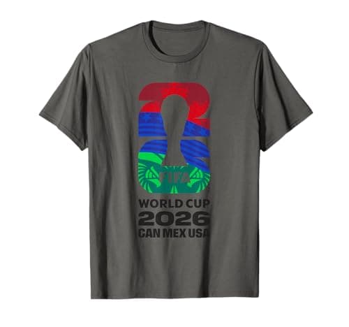 Image of FIFA World CUP26 FIFA Host Country Logo Flags T-Shirt