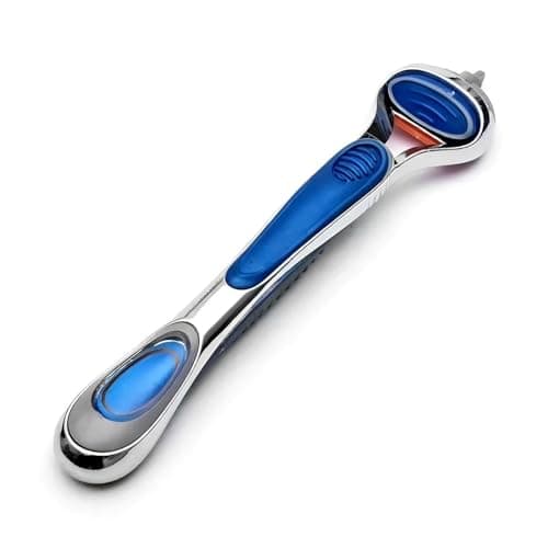 Image of ONLY Compatible with Gillette Fusion 5 Handle,Ergonomic Metal Replacemen Handle Compatible with Gillette Fusion5 Razors for Men,Comfort and and Non-Slip,1Pack.(ONLY THE HANDLE)
