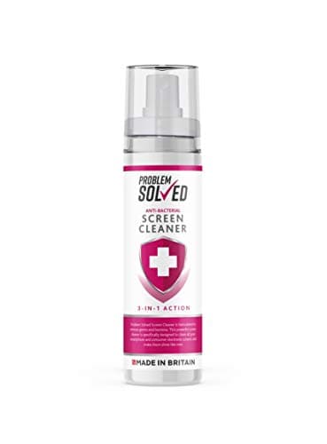 Image of Problem Solved - Screen Cleaner Anti Bacterial Spray for Monitor TV Tablet Laptop Smartphone - 100ml
