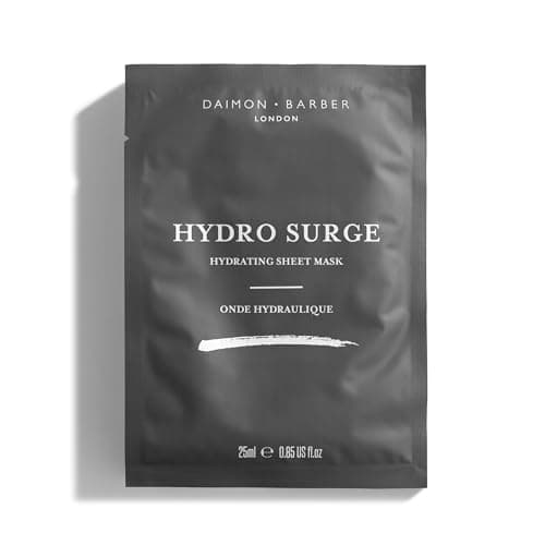 Image of Daimon Barber Hydro Surge Face Sheet Mask, Hydrating Facial Mask with Apple Extract & Hyaluronic Acid for All Skin Types, Soothe and Hydrate Your Skin – Single Pack