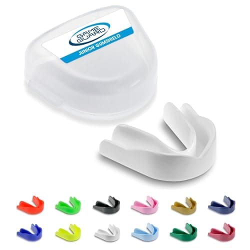 Image of GAME GUARD Sports Mouthguard – Easy Fit Boil & Bite Gum Shield for Kids/Junior (Age 8+) – Mouth Guard for Rugby, Hockey, GAA – Ideal for Schools and Clubs (White)