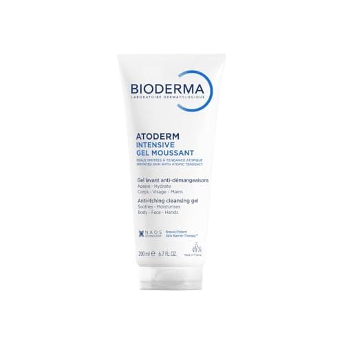 Image of Bioderma Atoderm Intensive Foaming Gel - Ultra Soothing Face & Body Wash Hydrates & Protects Irritated & Eczema Prone Skin - Soap-free, 200ml