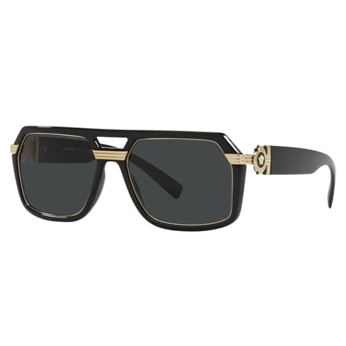 Image of Versace 0VE4399 GB1/87 58 (VER14) Men's Black Sunglasses