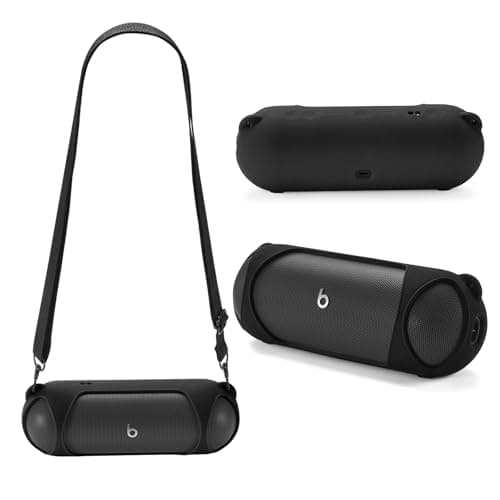 Image of Yaowanguan Silicone Case for Beats Pill Wireless Bluetooth Speaker(2024),Pill(2024) Portable Travel Sleeve Protective Skin Carrying Cover(Black)