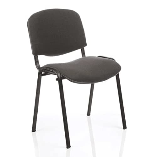 Image of Dynamic BR000059 ISO Stacking Fabric Frame Chair Without Arms - Charcoal