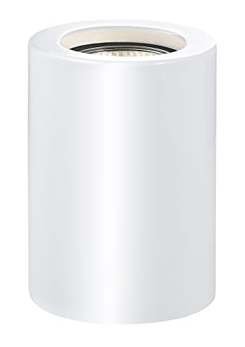 Image of Small and Contemporary White Gloss LED Table/Floor Lamp Uplighter by Happy Homewares