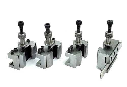 Image of Buyohlic T37 Quick Change Tool Post (2 x Standard, 1 x Parting and 1 x V-Boring Holder)