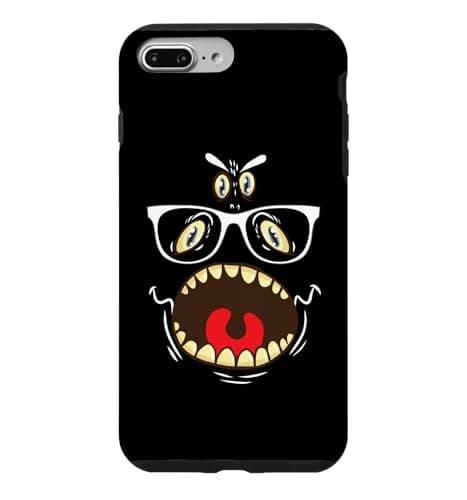 Image of Monster Face Nerd Halloween Costume Funny Scary Eyeball Case for iPhone 7 Plus/8 Plus