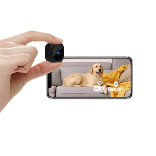 Image of AOBOCAM Mini Spy Hidden Cameras For Home Security 1080P HD Wide Angle Wireless WiFi Small Nanny Cam Indoor Surveillance Cameras With APP/Motion Detection/Night Vision (S)