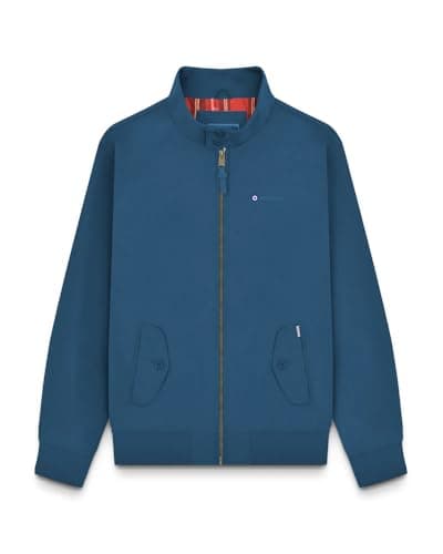 Image of Lambretta Mens Harrington Jack Adults Dark Blue Extra Extra Large Mens