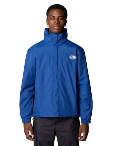 Image of The North Face - Men's Resolve Jacket Shell - Breathable, Waterproof Hiking & Camping Jacket & Windbreaker with Adjustable Hood - Estate Blue, S